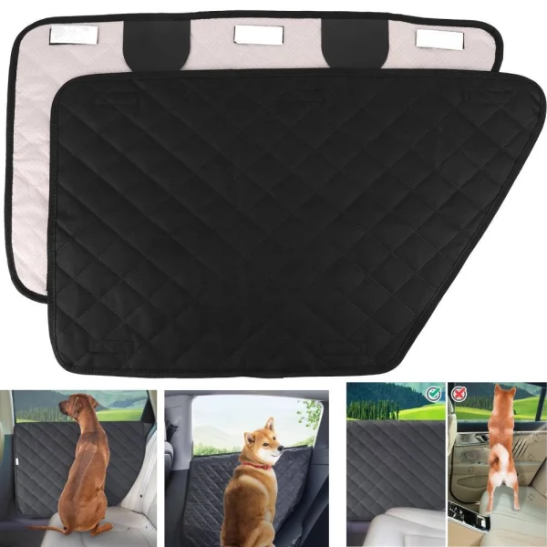 2Pcs Waterproof Fixed Design Pet Car Door Protector
