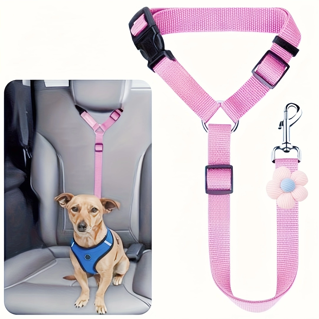 1Pc Adjustable Pet Car Safety Seat Belt Leash - Image 2