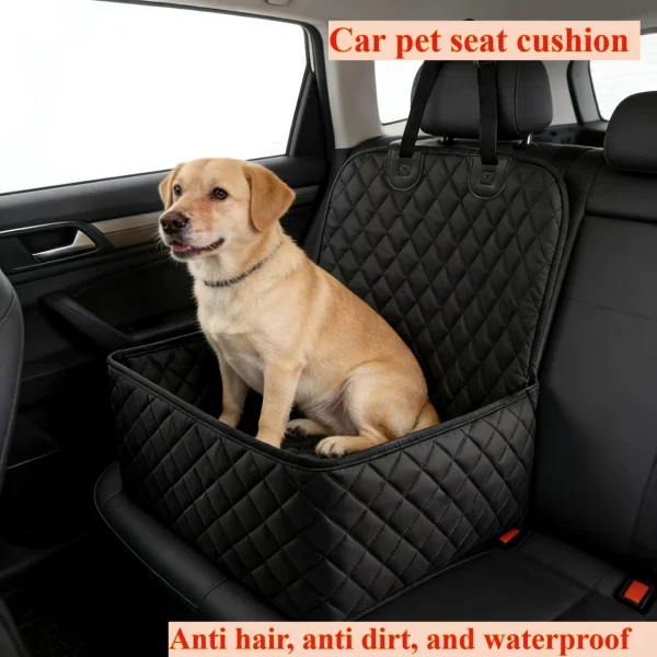 Easy‑Clean Portable Pet Car Seat Cover