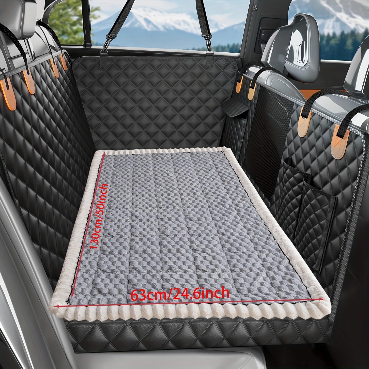 Chew Resistant Extended Pet Car Seat Cushion - Image 4