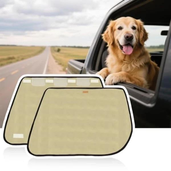 2Pcs Beige Heavy Duty Washable Anti Scratch Car Door Protector