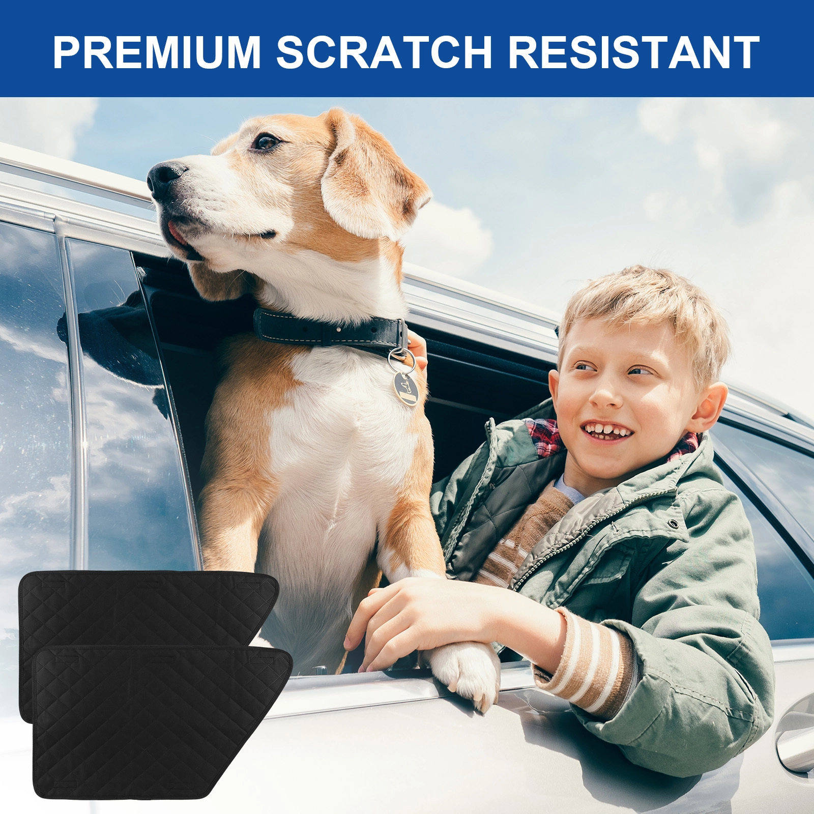 2Pcs Waterproof Fixed Design Pet Car Door Protector - Image 10
