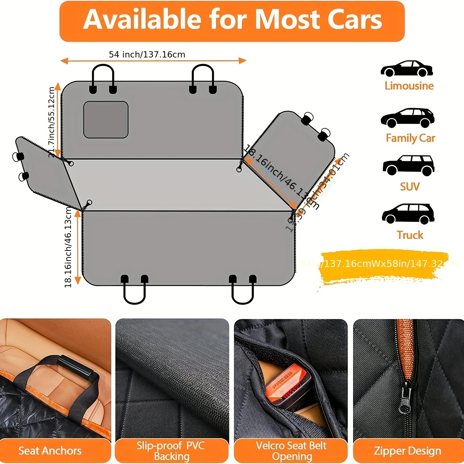 Waterproof Anti-Scratch Dog Car Seat Cover - Image 3