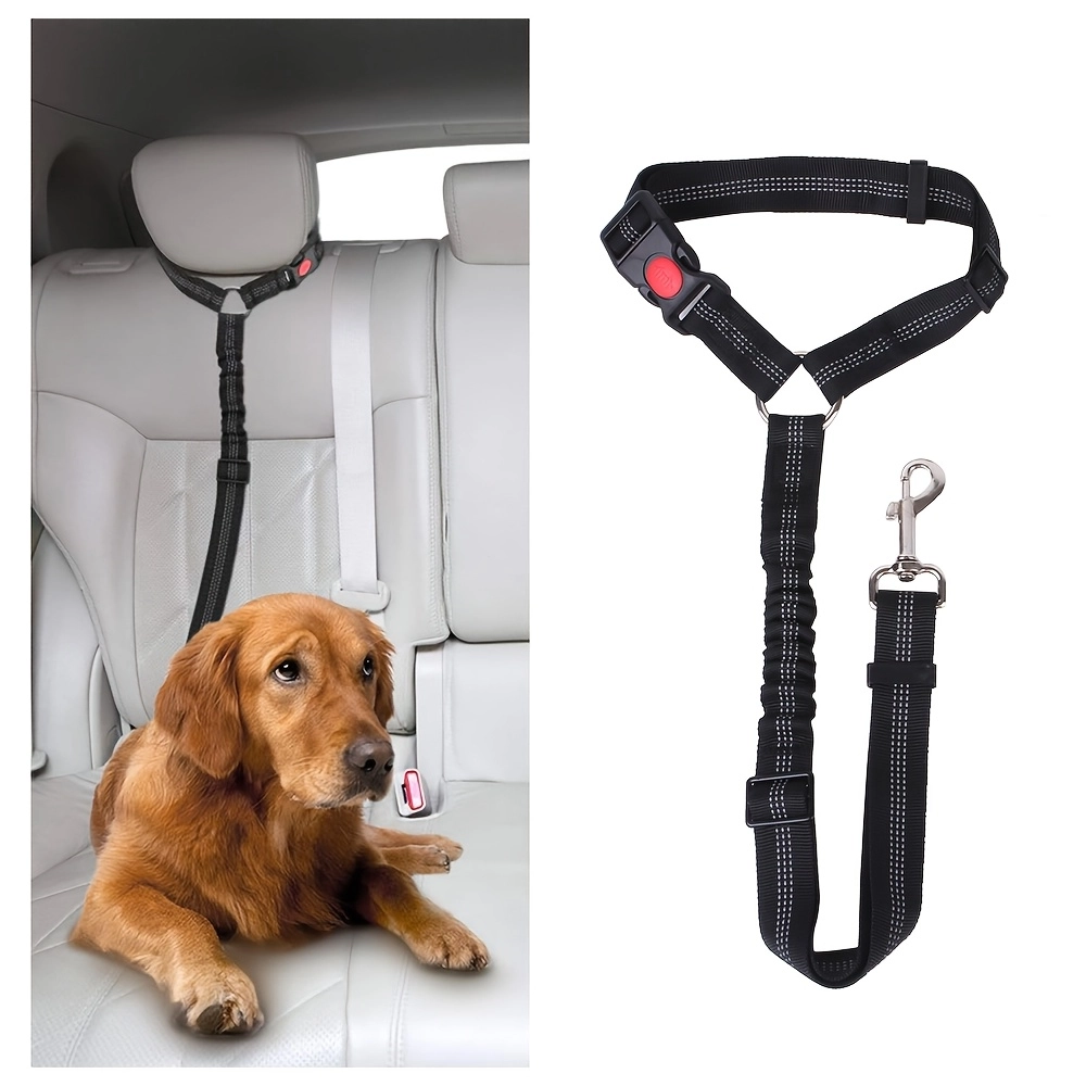 Adjustable Headrest Pet Car Safety Seat Belt Harness