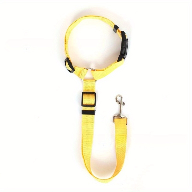 1Pc Purple Nylon 2-in-1 Adjustable Pet Car Seat Belt - Image 14
