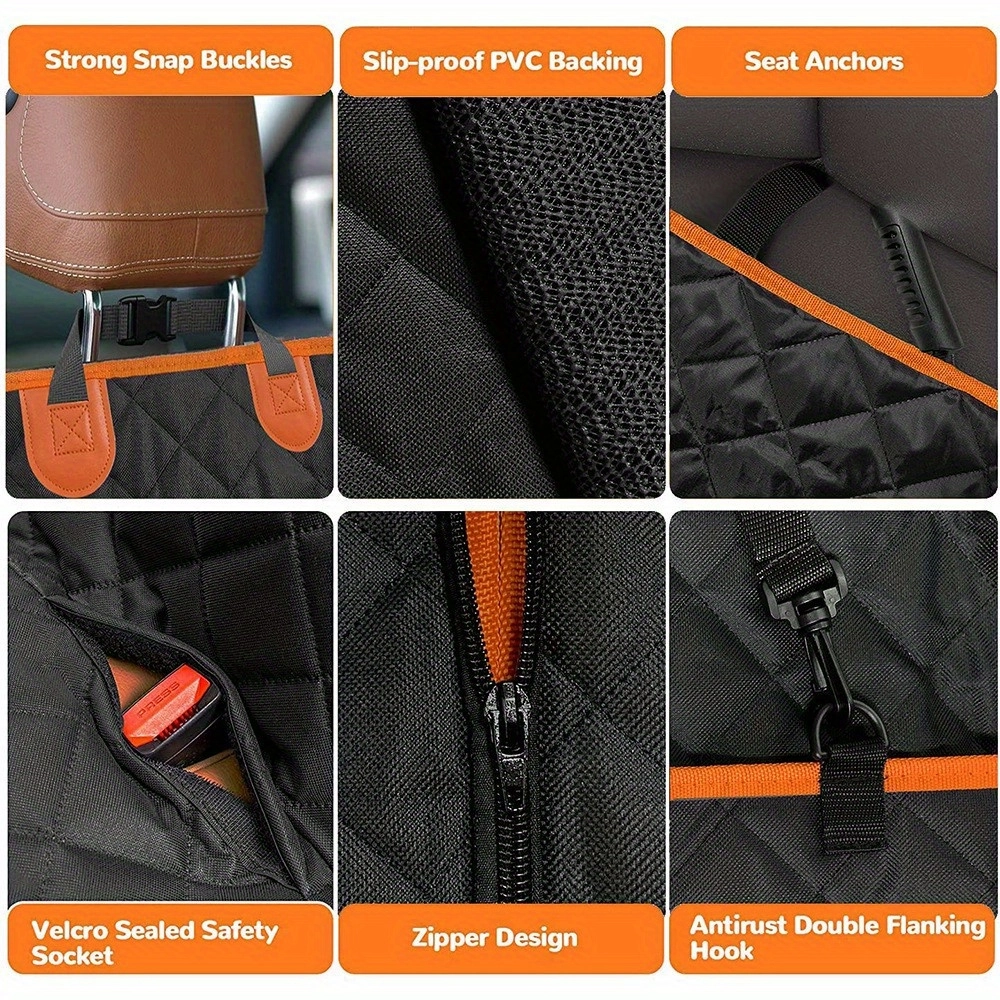 Foldable Side Flaps Pet Car Seat Pad - Image 7
