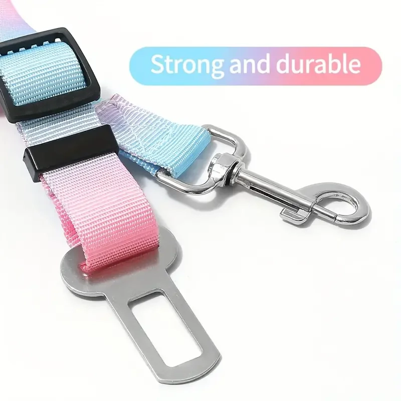 Adjustable Elastic Nylon Pet Car Safety Seat Belt - Image 4