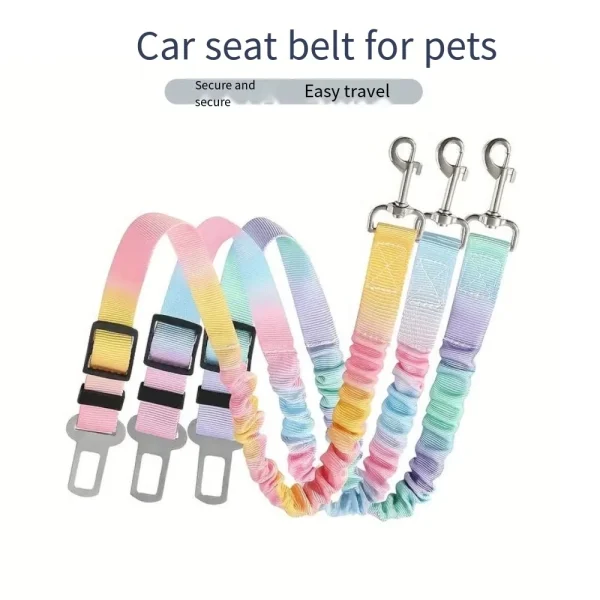 Adjustable Elastic Nylon Pet Car Safety Seat Belt