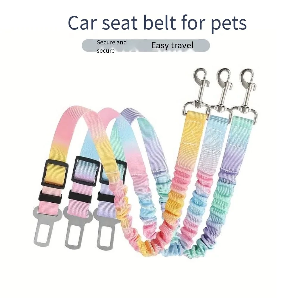 Adjustable Elastic Nylon Pet Car Safety Seat Belt