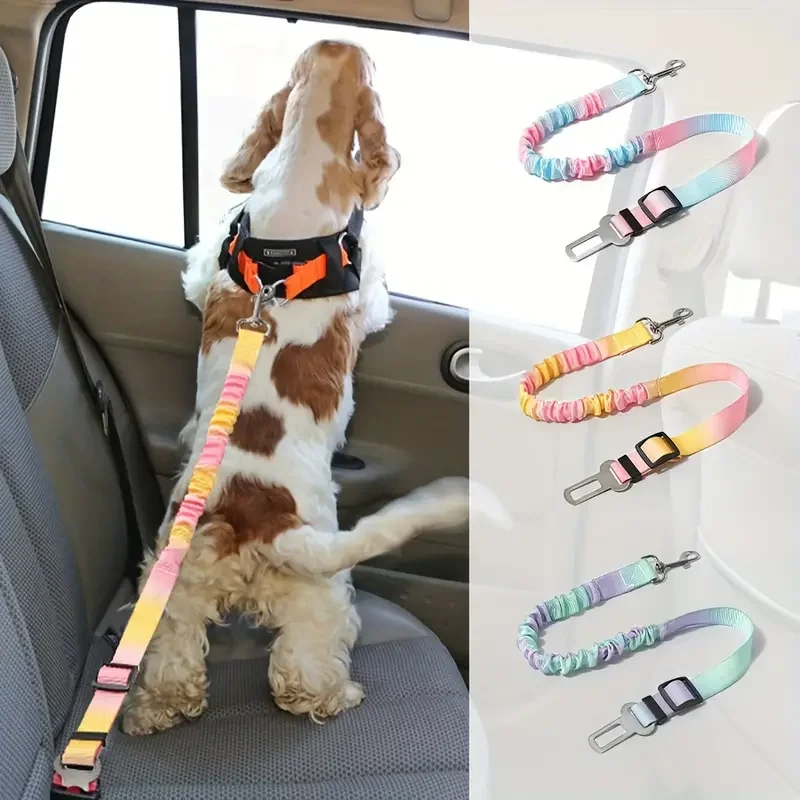 Adjustable Elastic Nylon Pet Car Safety Seat Belt - Image 2