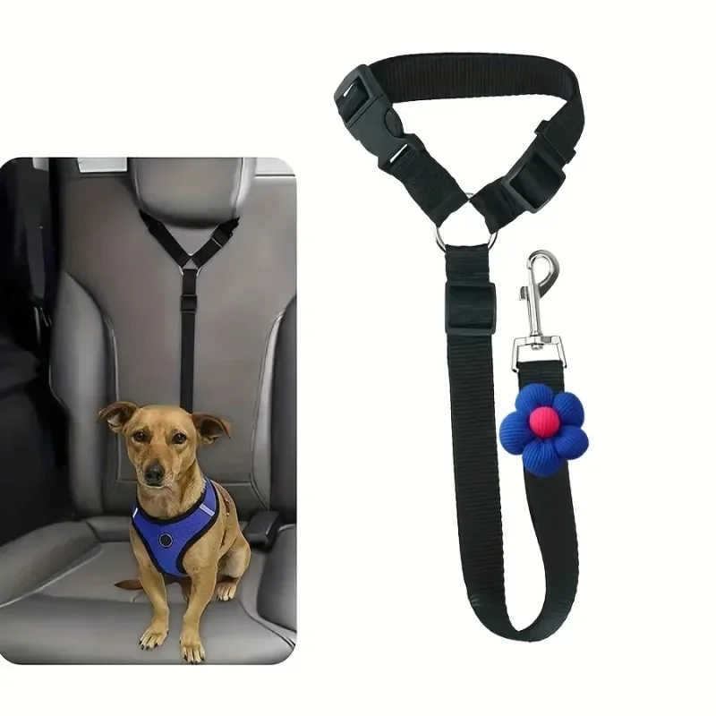 2-in-1 Adjustable Nylon Pet Car Safety Belt Leash - Image 7