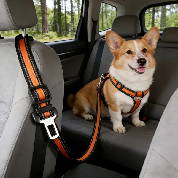 1Pc Multi-color Nylon Adjustable Pet Car Safety Harness