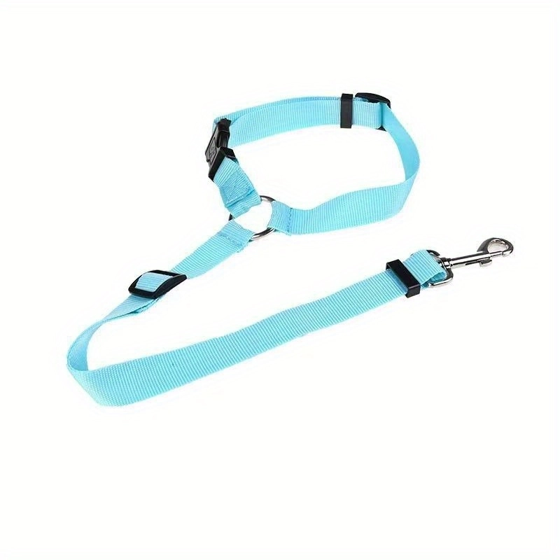 1Pc Purple Nylon 2-in-1 Adjustable Pet Car Seat Belt - Image 15