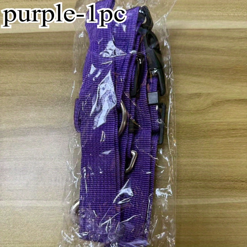 1Pc Purple Nylon 2-in-1 Adjustable Pet Car Seat Belt - Image 10