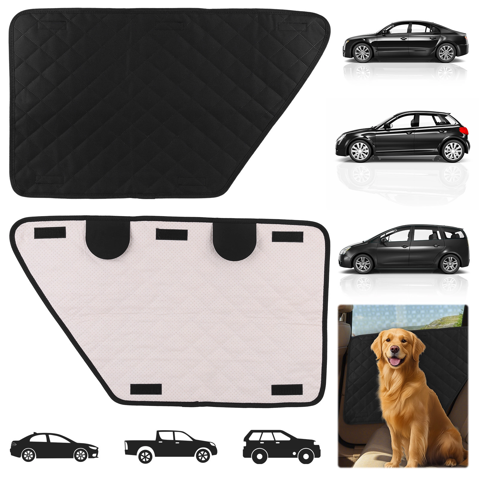 2Pcs Waterproof Fixed Design Pet Car Door Protector - Image 5