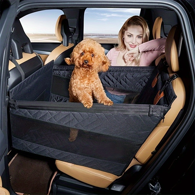 Durable Non-Slip Pet Car Seat Mat With Mesh Basket - Image 5