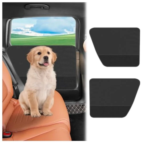 2Pcs Anti Scratch Pet Car Door Protector With Storage Pocket
