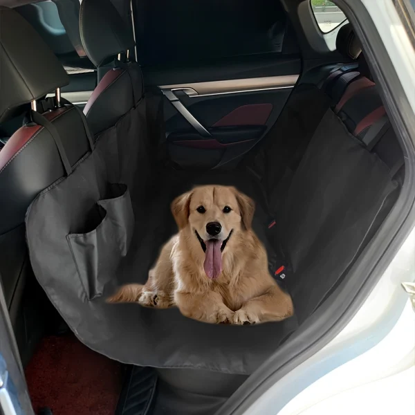 Back Seat Pet Car Seat Cushion with Storage Function