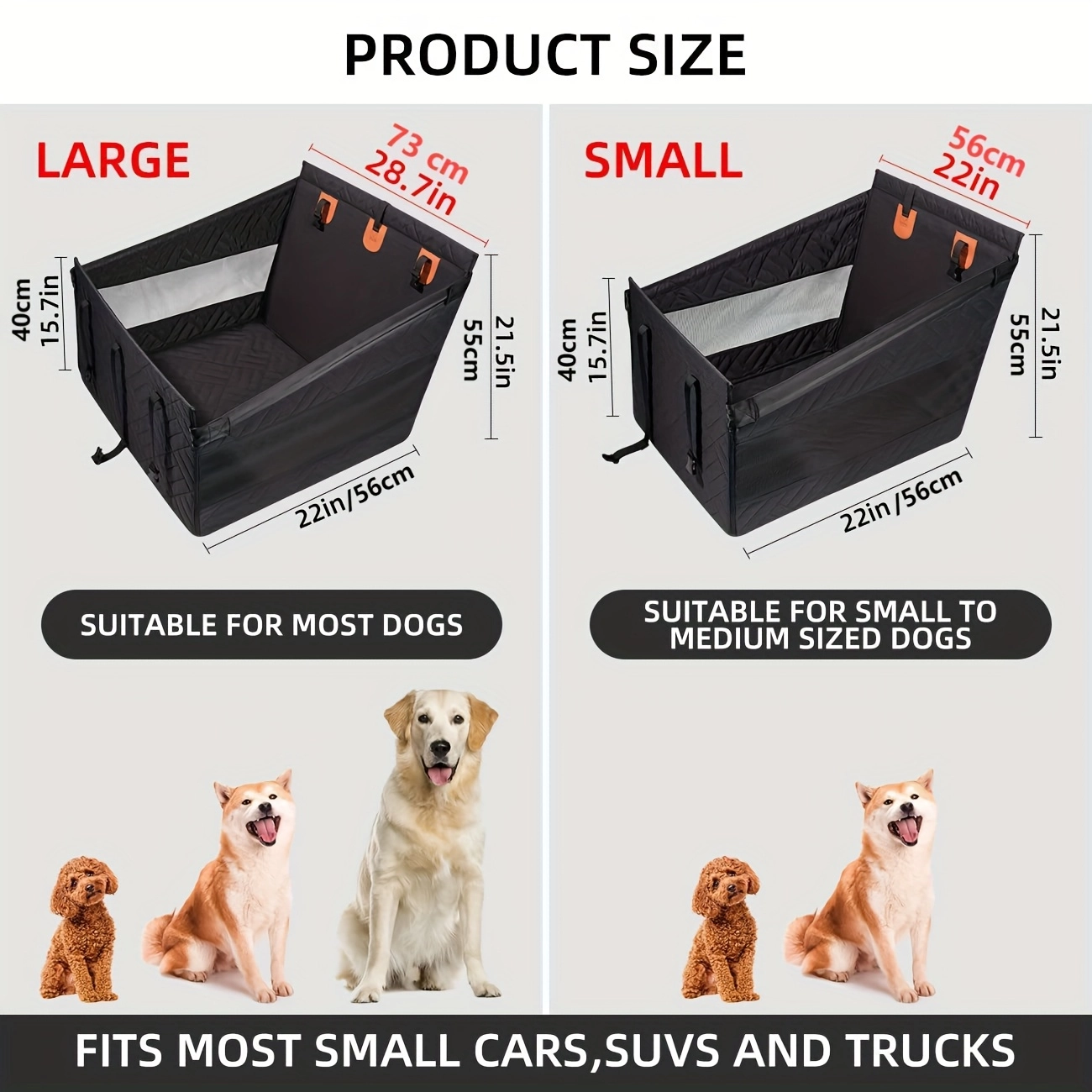 Durable Non-Slip Pet Car Seat Mat With Mesh Basket - Image 2