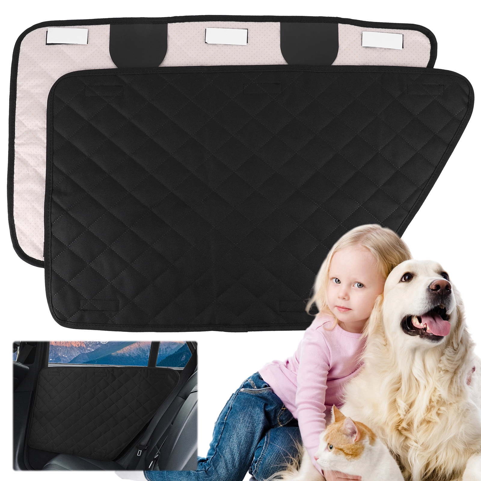 2Pcs Waterproof Fixed Design Pet Car Door Protector - Image 6