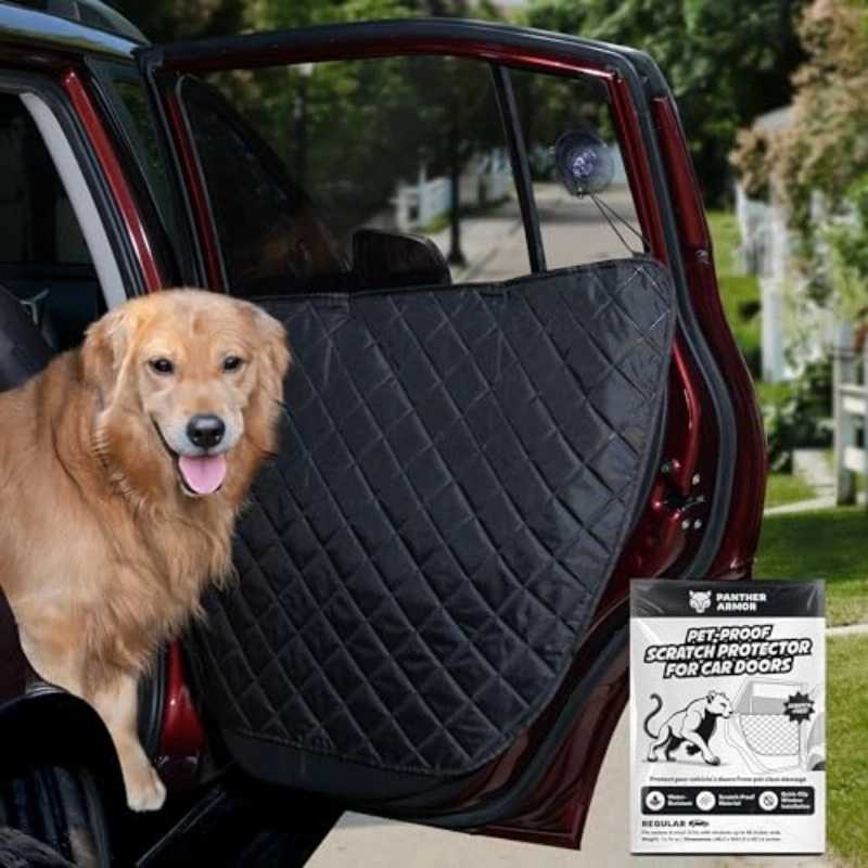 2Pcs Quilted Heavy Duty Anti Scratch Pet Car Door Protecto - Image 2